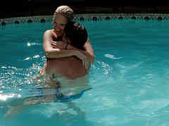 Adult Pool Party Couples Games - A Hug in the pool