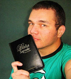 Guy Holding a Bible