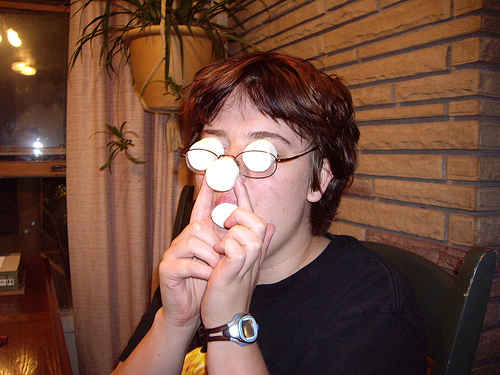 chubby bunny eating game fun with marshmallows