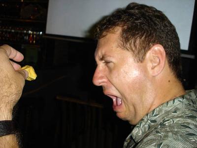 Can't even take a small piece of this nasty food