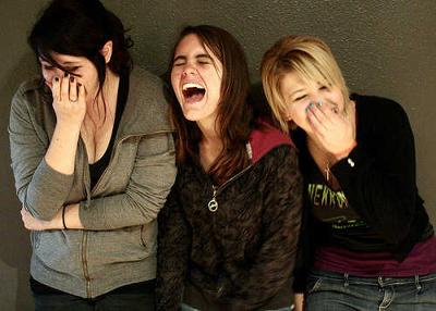 Everybody was laughing at an embarrassing failed kiss Incident