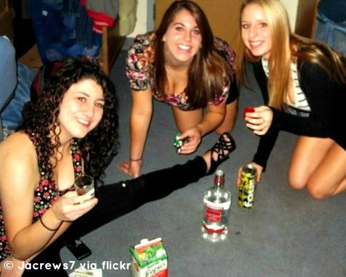 sexy girls playing drinking games 