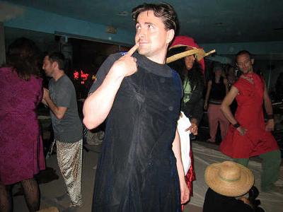 Dared to wear his girlfriend's outfit