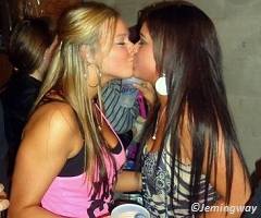 girls kissing on the lips