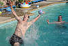 teen pool party games Guy hit by a ball