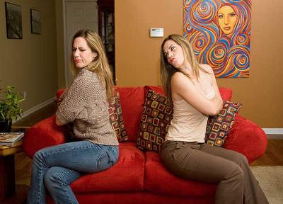 Twins having a standoff