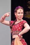 Beautiful Girl Performing Traditional Indian Dance