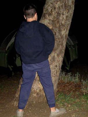 What was the weirdest place you ever peed on?