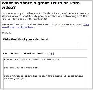 truth or dare questions submit a video
